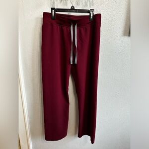 Figs Technical Collection Livingston Basic Scrub Pants Burgundy XS